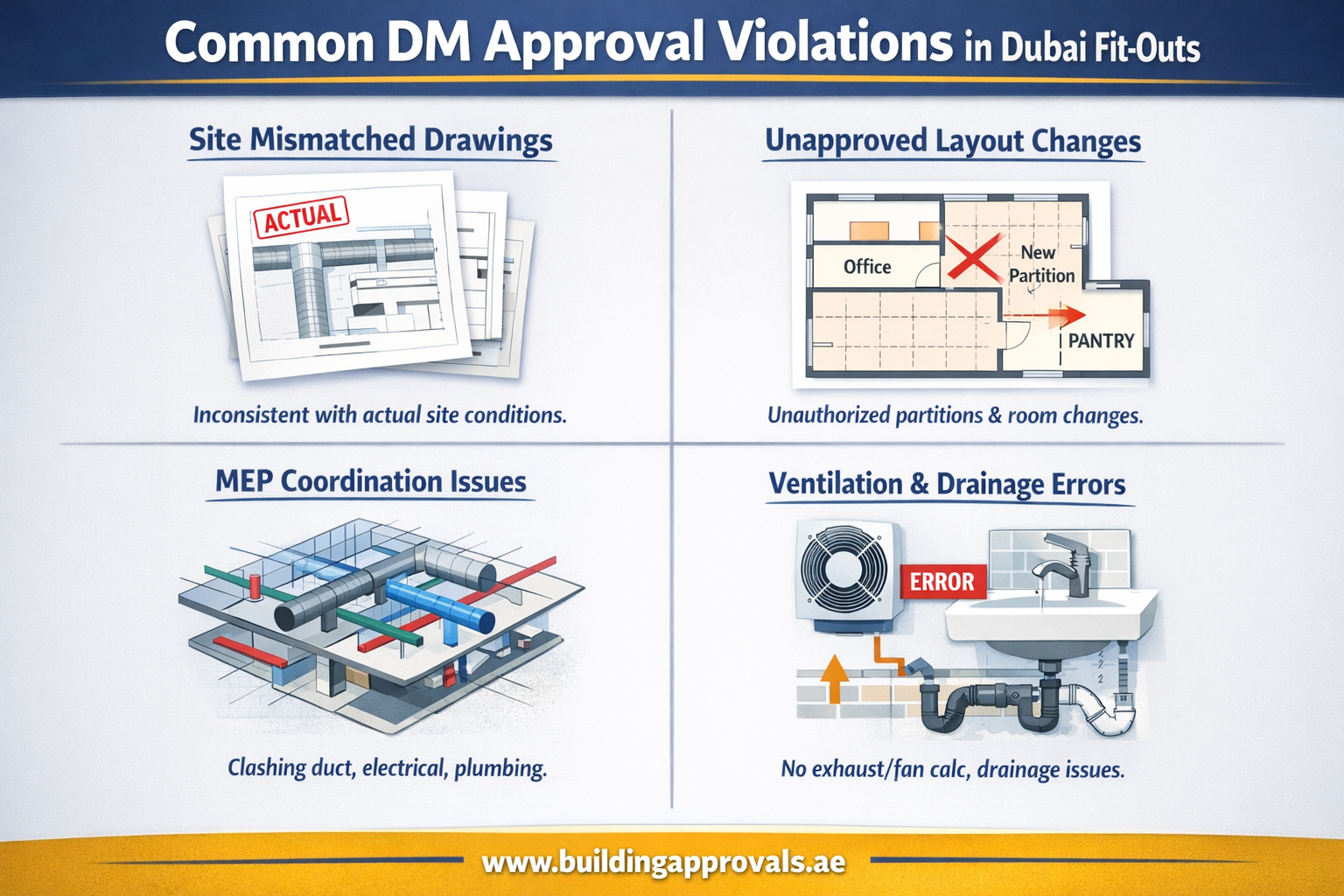 Building Approvals Dubai - Municipality Approval in Dubai: The Most Common Fit-Out Approval Violations
